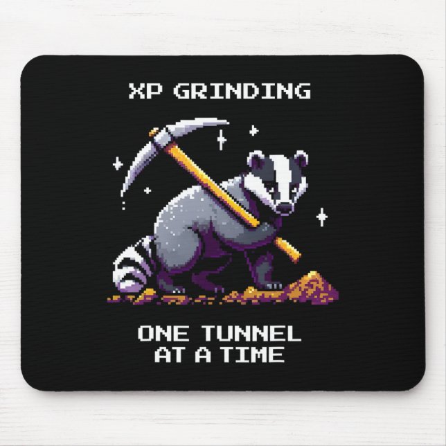 Dger Tunnel Pixel Gamer Style  Mouse Mat (Front)