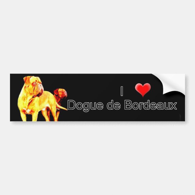 Dgoue de Bordeaux bumper sticker (Front)