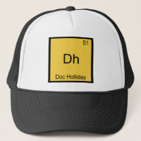 Dh - Doc Holliday Funny Chemistry Element Symbol