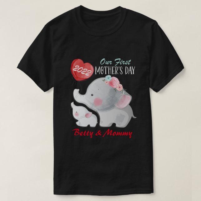 DH Personalised Our First Mother’s Day T-Shirt (Design Front)