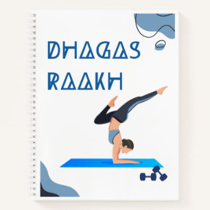 Dhagas Raakh Yoga- Inspired Spiral Notebook