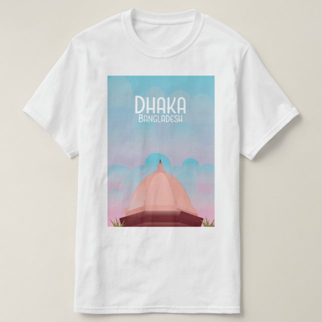 Dhaka Bangladesh Vintage style travel poster. T-Shirt (Design Front)