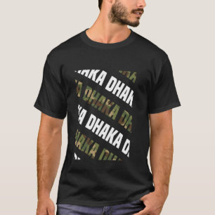 Dhaka Camo Pattern Green Camouflage T-Shirt