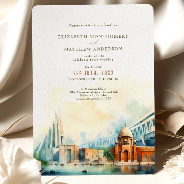Dhaka City Wedding Invitation Card (Creator Uploaded)