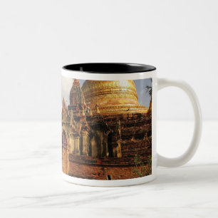 Dhamma Yazaka Pagoda at Bagan (Pagan), Myanmar Two-Tone Coffee Mug