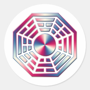 DHARMA 1 CLASSIC ROUND STICKER