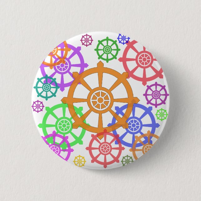 dharma 6 cm round badge (Front)