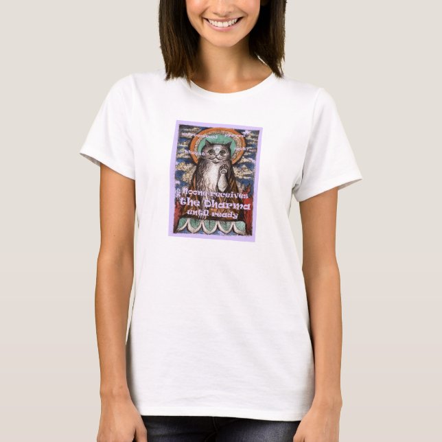 Dharma Cat Four Noble Truths T-Shirt (Front)