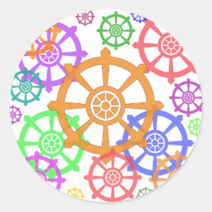 dharma classic round sticker