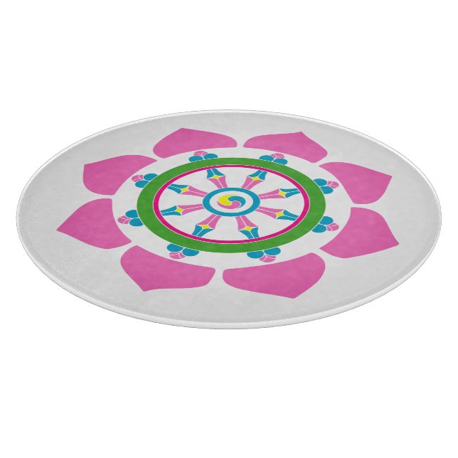 Dharma wheel cutting board (Corner)