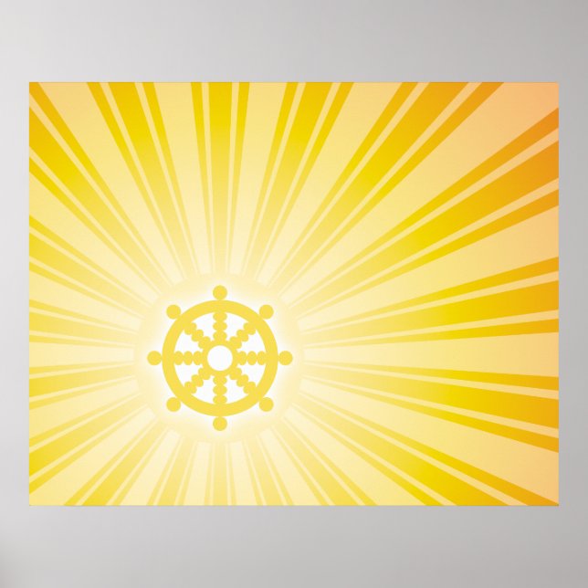 Dharma Wheel Energy Poster (Front)