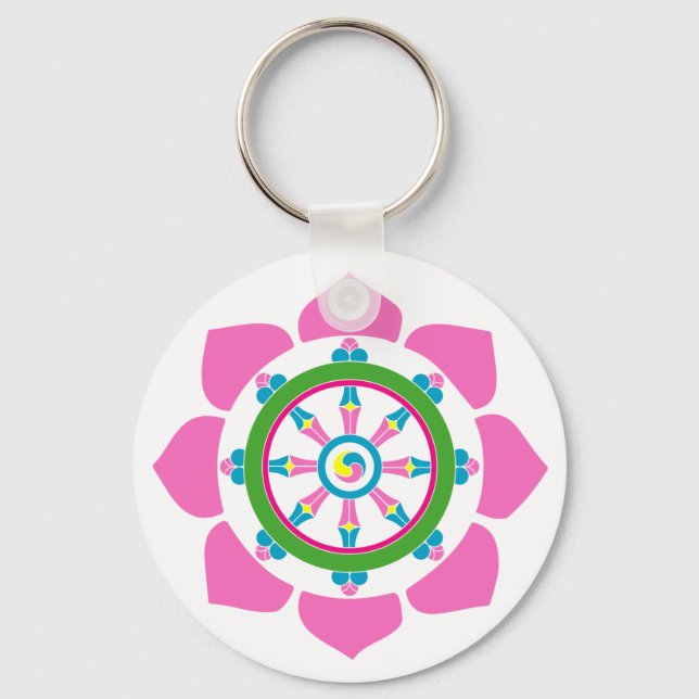 Dharma wheel key ring (Front)