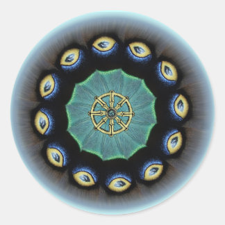 Dharma Wheel Mothwing Stickers