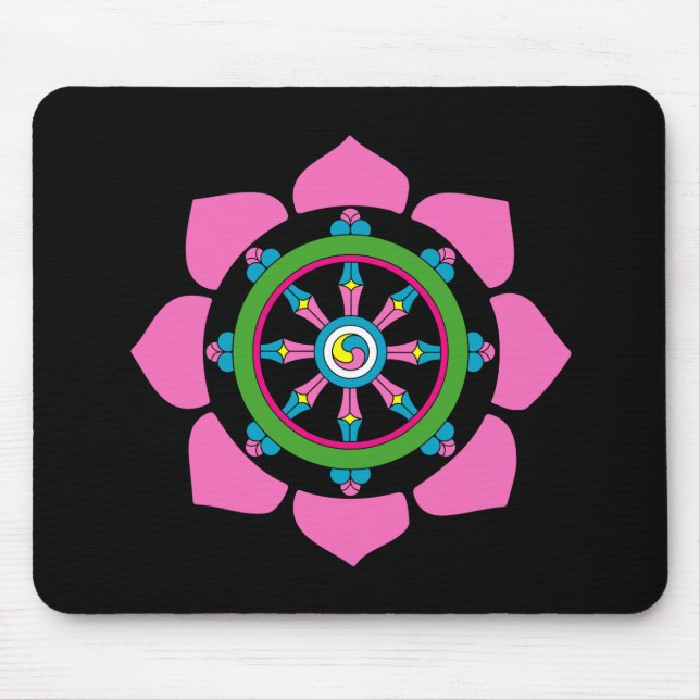Dharma wheel mouse mat (Front)