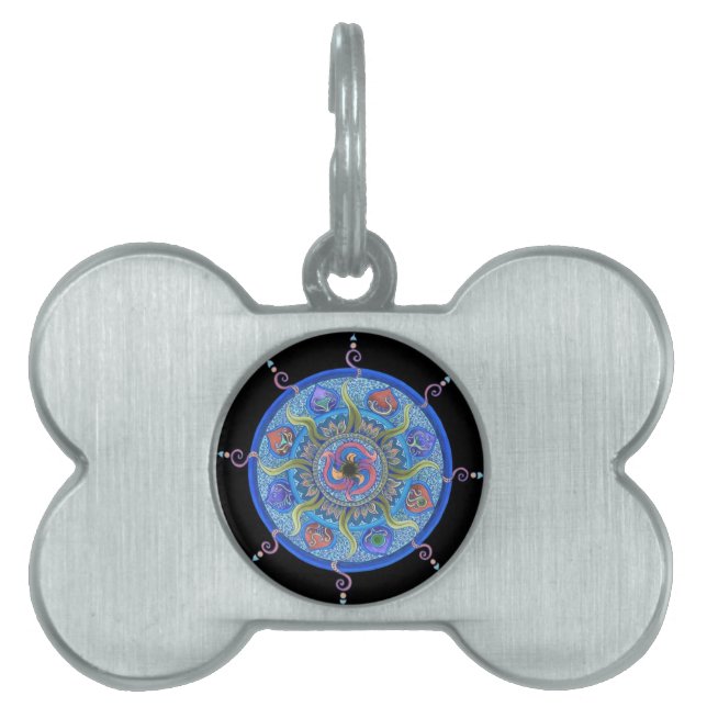 Dharma Wheel Pet Tag (Front)