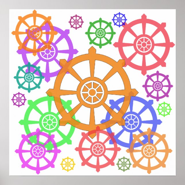 Dharma wheel poster (Front)