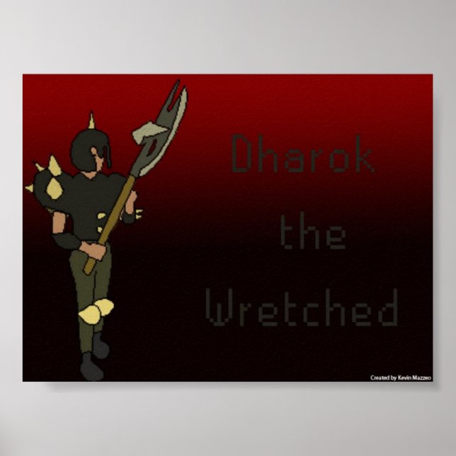 Dharok the Wretched Poster (Front)