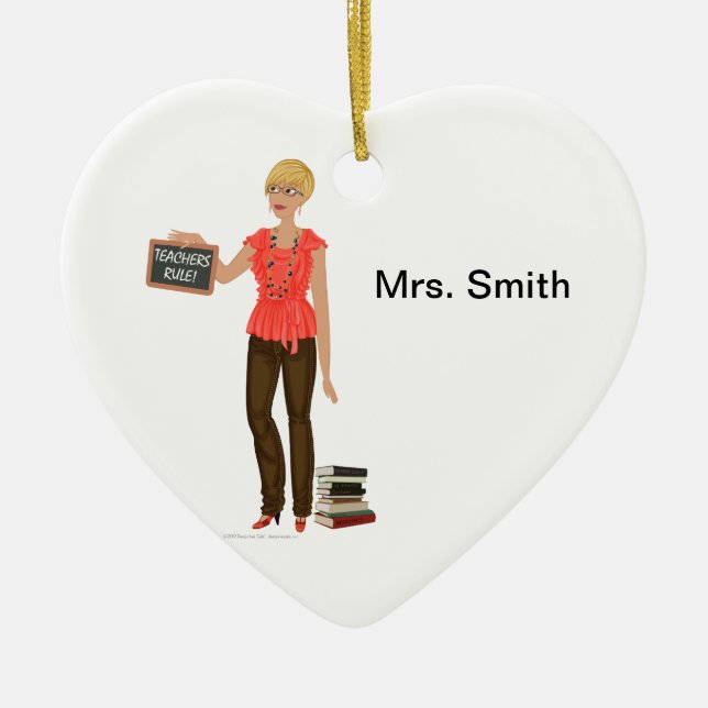 DHG heart ceramic ornament (Front)