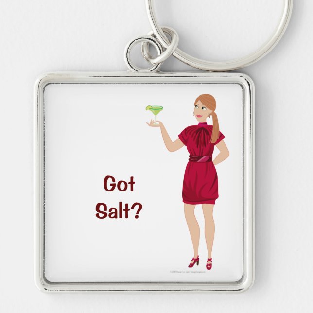 DHG Premium Large Square Keychain (Front)