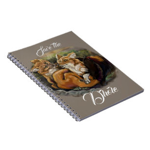 Dhole Cuddle Couple Notebook