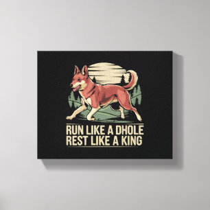 Dhole Lover Wildlife Canid Asiatic Wild Dog        Canvas Print