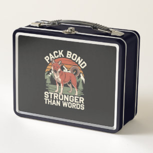 Dhole Lover Wildlife Canid Asiatic Wild Dog Metal Lunch Box