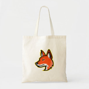 Dhole or Asiatic Wild Dog Mascot Tote Bag