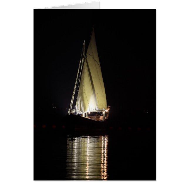 Dhow in Doha, at night (Front)