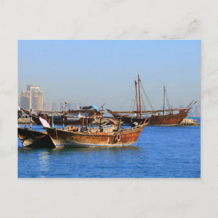 Dhows in Qatar Postcard