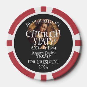 DHS CBP Liar Trump Church State Holy Empire USA 9 Poker Chips