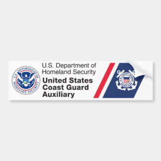 DHS - Coast Guard Auxiliary Bumper Sticker