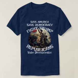 DHS FBI CBP American Political Election Vote Flag T-Shirt