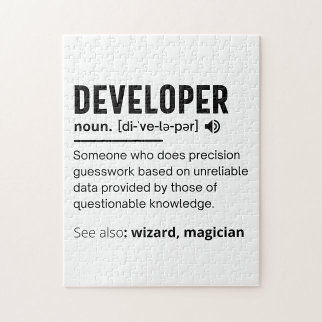 [di-ˈve-lə-pər] jigsaw puzzle (Vertical)