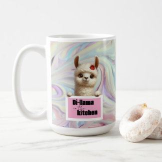 Di-llama in the Kitchen Coffee Mug