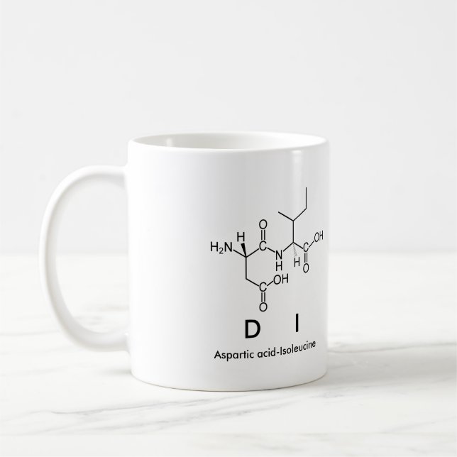 Di peptide name mug (Left)