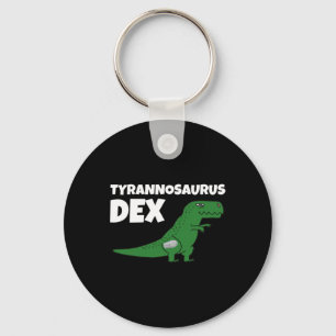 Dia-be-tees Tyrannosaurus Dex Diabetes Awareness  Key Ring