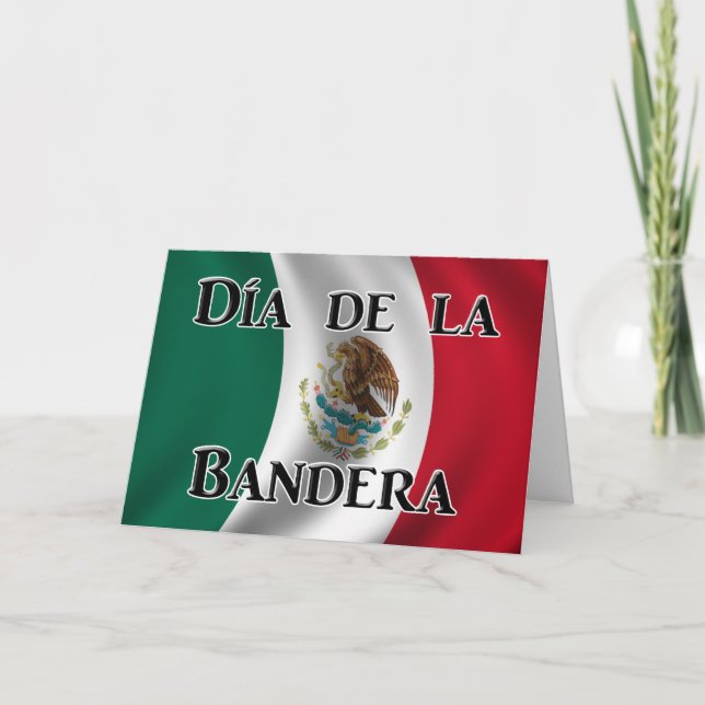 Día de la Bandera (Mexican Flag Day) Card (Front)