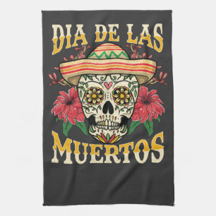 Dia De Las Muertos Tea Towel