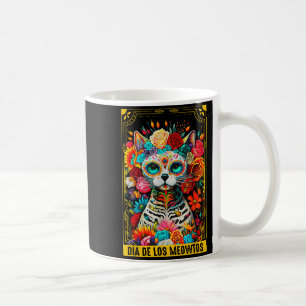Dia De Los Meowtos Sugar Skull Cat Gift Coffee Mug