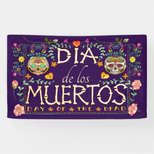 Dia de los Muerto Day of the Dead Banner