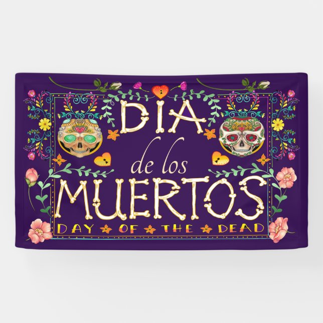 Dia de los Muerto Day of the Dead Banner (Horizontal)