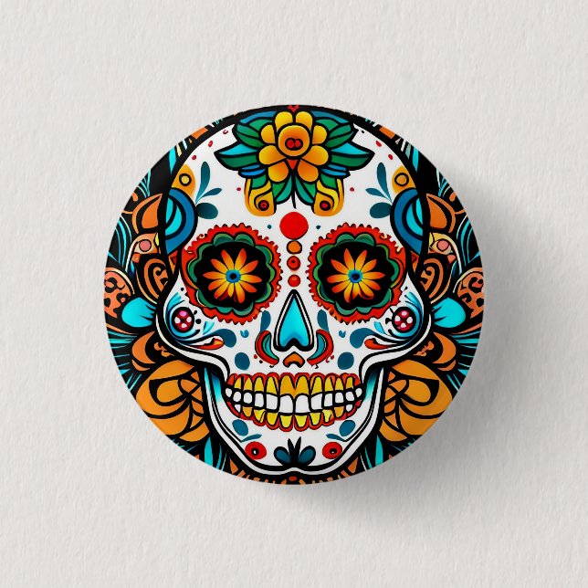 Dia de los Muertos  3 Cm Round Badge (Front)
