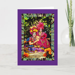 Dia de  los Muertos, 5" x 7" Folded Greeting Card
