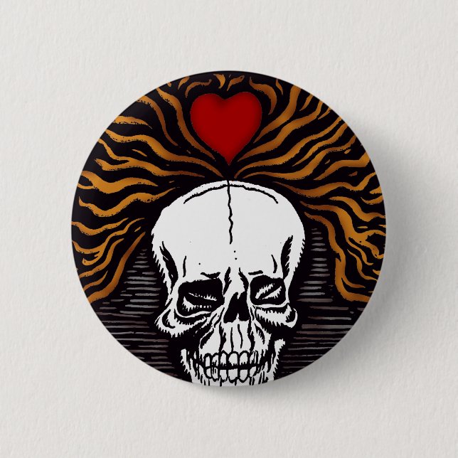 Día de los Muertos 6 Cm Round Badge (Front)