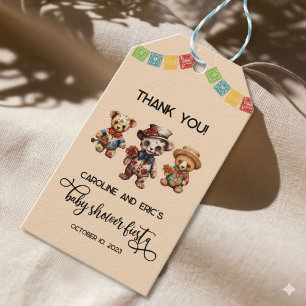Dia De Los Muertos Alebrije Bears Gift Tag