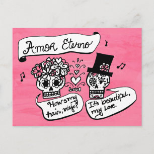 Dia de los Muertos, Amor Eterno Postcard