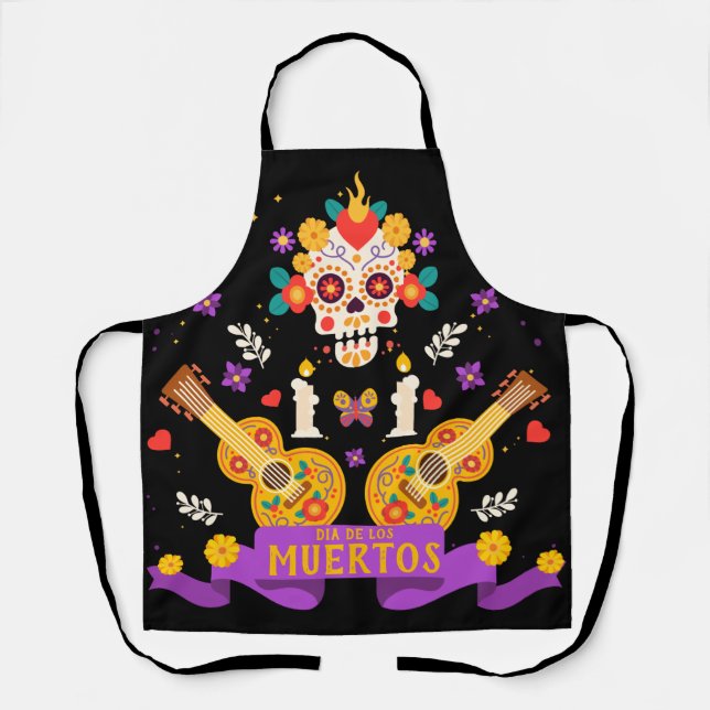 Dia de los muertos apron (Front)