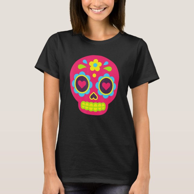 Dia De Los Muertos Baby Sugar Skull Kids Toddler B T-Shirt (Front)