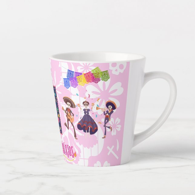 Dia De Los Muertos Band Mug (pink) (Right)