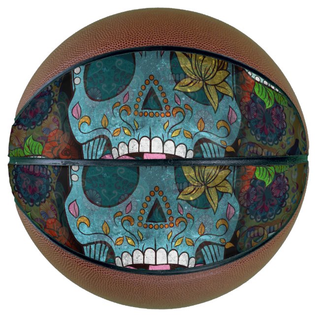 Dia De Los Muertos Basketball (Front)